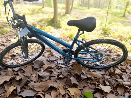 Blue Schwinn Sidewinder 21 Speed Mountain Bike W/Steel Frame