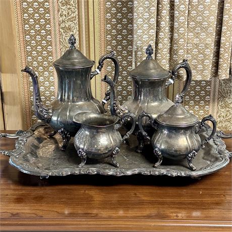 Towle Heavy Silver-Plate Tea and Coffee Service