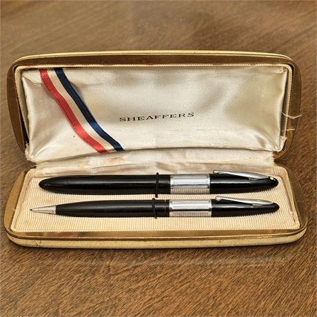 Sheaffer Lifetime 1250 Fountain Pen w/ 14K Gold Nib & Pencil Set