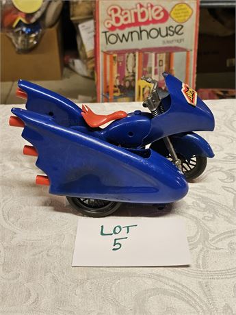 Vintage 1970's Batman Bat Cycle With Side Car