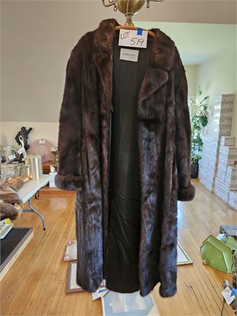Hopper Fur Don Lutz Full Length Black Fur Coat