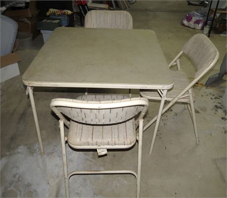 Card Table & 3 Chairs