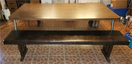 Table with 2 Benches