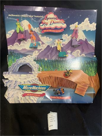 Spinning Sky Dancers Micro Machines McDonald's Happy Meal Toy Display