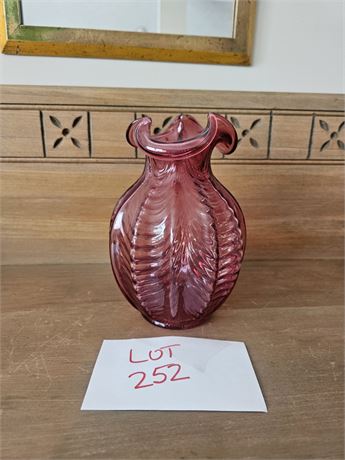 Fenton Cranberry Vase