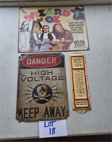 Mixed Metal wall signs