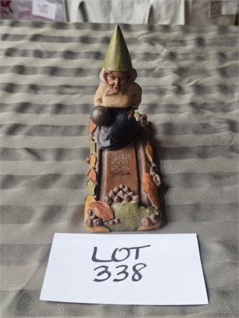 Tom Clark Creations 1990 "Allie" Gnome Figurine – Artist Signed in Ink