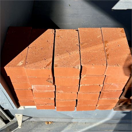 Lot of Common Red Clay Bricks