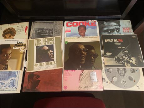 Sam Cooke, Ray Charles, Miles Davis, Lou Rawls, James Brown Album Lot