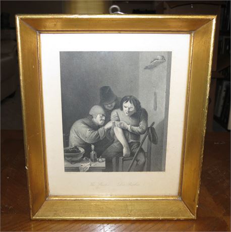 Framed Barber/Surgeon Print