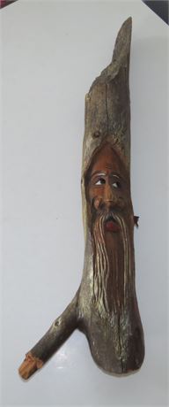 Hand Carved Wood Spirit Sculpture