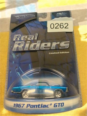 Hot Wheels Real Riders Limited Ed Blue '67 Pontiac GTO From 2005 In Original Box