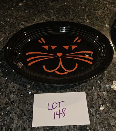 Fiesta Black Cat Luncheon Plate