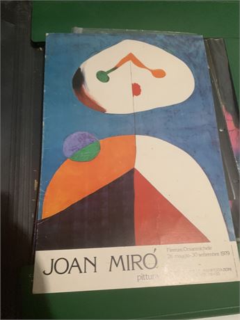 Joan Miró Exhibition Poster, Ciro Perfume Art, Native American Chief