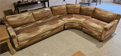 1970's Henredon Sectional On Castors 3pc