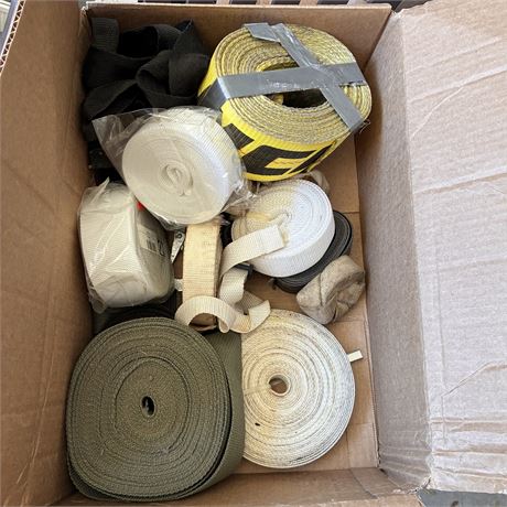 Box Lot of Tie Down Straps