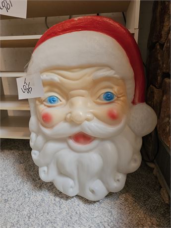 Empire Blow Mold Santa Face Wall Mount