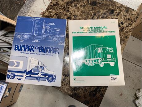 Tractor Trailer Truck Driving Books/Manuals Set Of 2