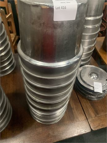 Stainless Steel Bain Marie Stackable Food Storage Pot (Lot of 10)