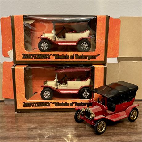 Lesney Matchbox Models of Yesteryear Lot of 3 (Two w/ boxes)