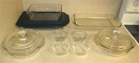 Pyrex Casserole Dishes, etc