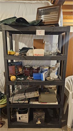 Shelf Cleanout- Heater, Paint, Glass Decor & More