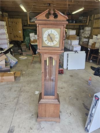 Wood German Clock Works Grandmother Clock