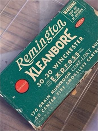 REMINGTON KLEANBORE 30-30 Winchester Box of Cartridges