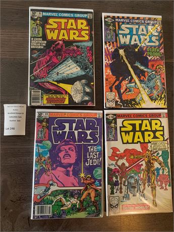 1977 Marvel Comics Group Star Wars Comic Books Issues #46, #48, #49 & #50