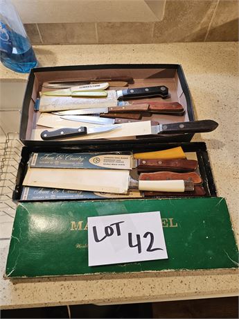 Mixed Kitchen Knives:Maxam Steel/Faberware & More