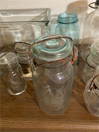 Vintage Glass Canning Jar Lot