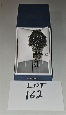 Seiko Men's Duo-Display Quartz Cal H023 Wristwatch In Original Box