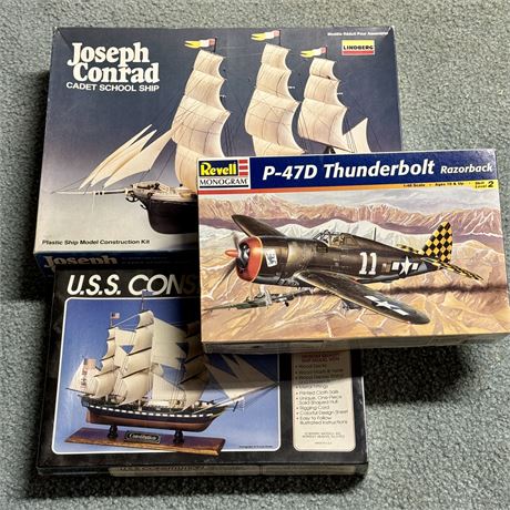 Revell, Lindberg & Scientific Model Kits (2 New/Unused)