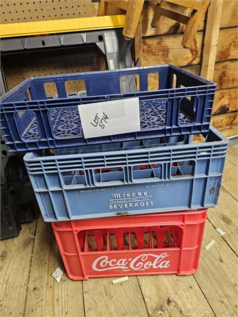 Wood & Plastic Beverage Totes