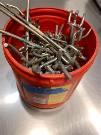 Metal Peg Board Hooks Lot