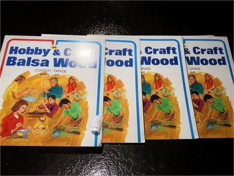 Balsa Wood Modeling/Crafting Kit Lot