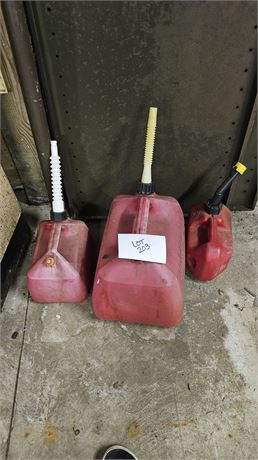 Mixed Gas Cans 1 gal & 5 gal