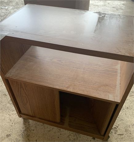 Wood Microwave Cart With Storage