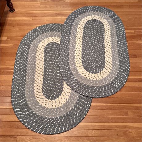 Braided Rug Pair - Each 51"L