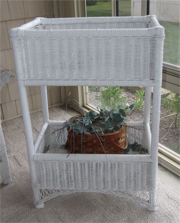 Wicker Plant Stand