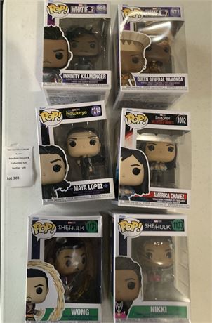 Marvel Funko Pop! Vinyl Figures  What If, Hawkeye, She-Hulk, Doctor Strange