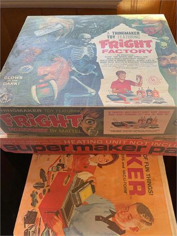 Vac-U-Form, Super Maker Pak Thingmaker/Creepy Crawlers, Fright Factory By Mattel