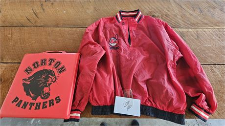 Indians Size Med/LG Wind Breaker & Norton Panthers Cushion