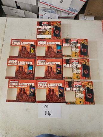 Marlboro Old Store Stock Lighter Lot x10