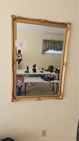 Gold Frame Wall Mirror