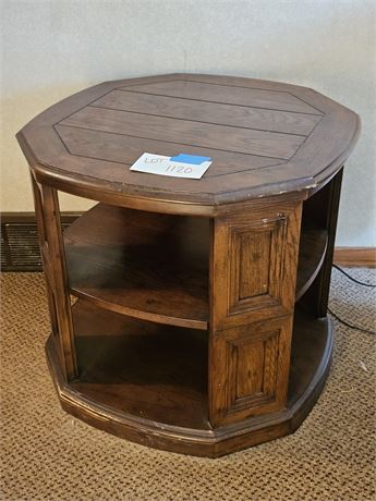 Vintage Wood End Table