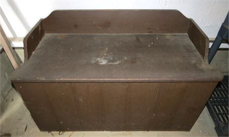 Wood Storage Bench