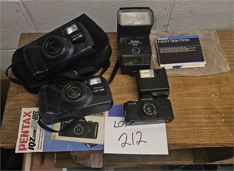 Mixed Camera Lot- Pentax & Vivitar