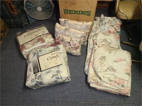 Mixed King Comforters & Cushions