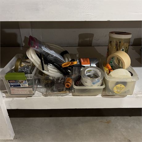 Misc. Household and Supplies - Tape, Scissors, Parts and More
